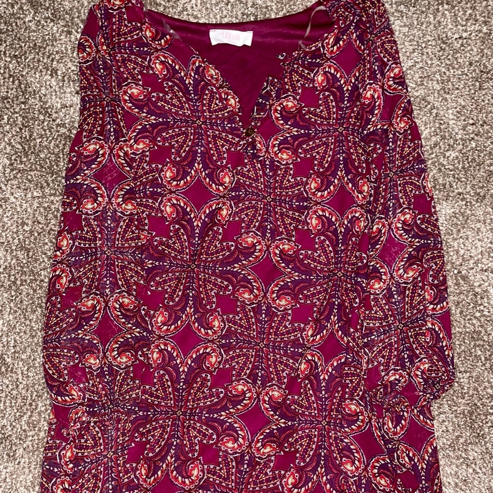 Deep Purple Long Sleeve Dress/Tunic